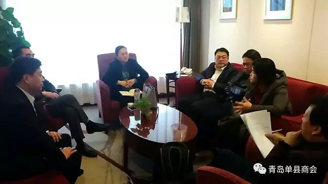 单县县委常委、常委副县长张晖一行来青岛单县商会进行调研