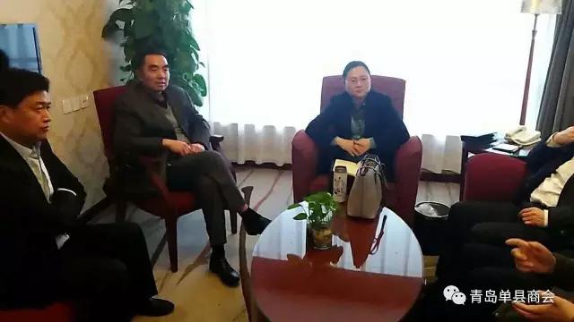 单县县委常委、常委副县长张晖一行来青岛单县商会进行调研