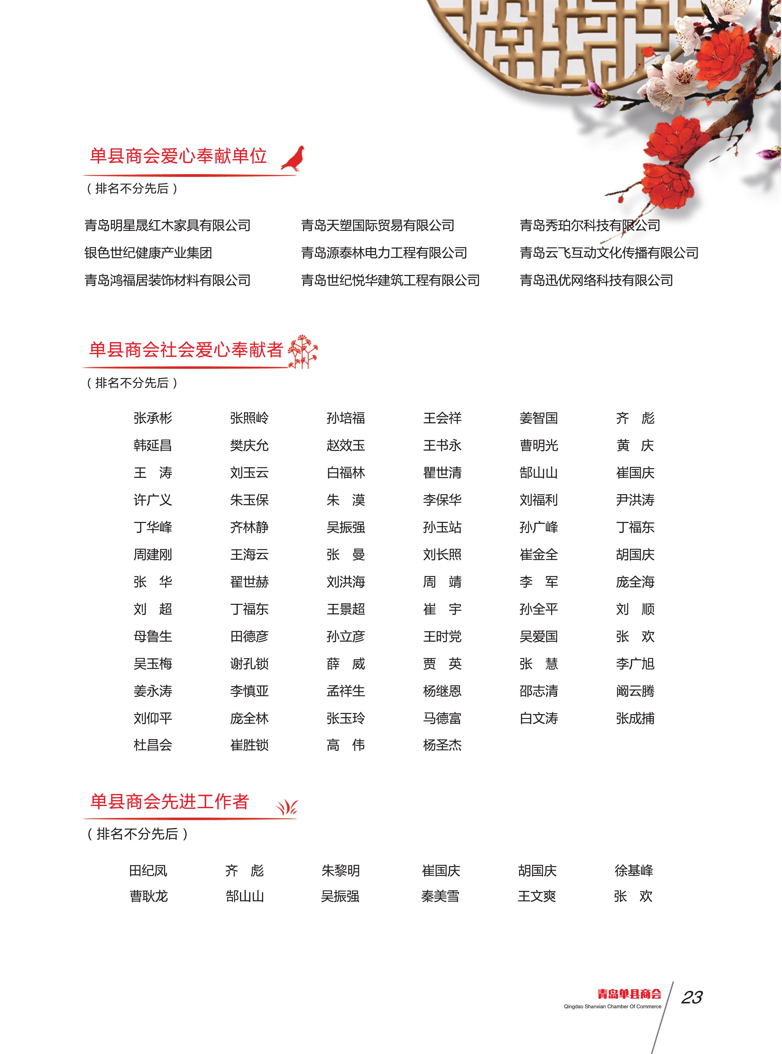 青岛单县商会会刊 