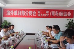 由单县县委县政府、工商联组织的＂埠外单县部分商会党建和返乡创业座谈会＂在青岛召开